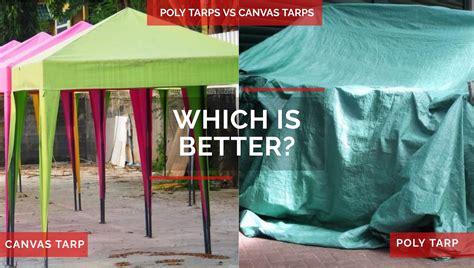 canvas vs polyethylene tarps